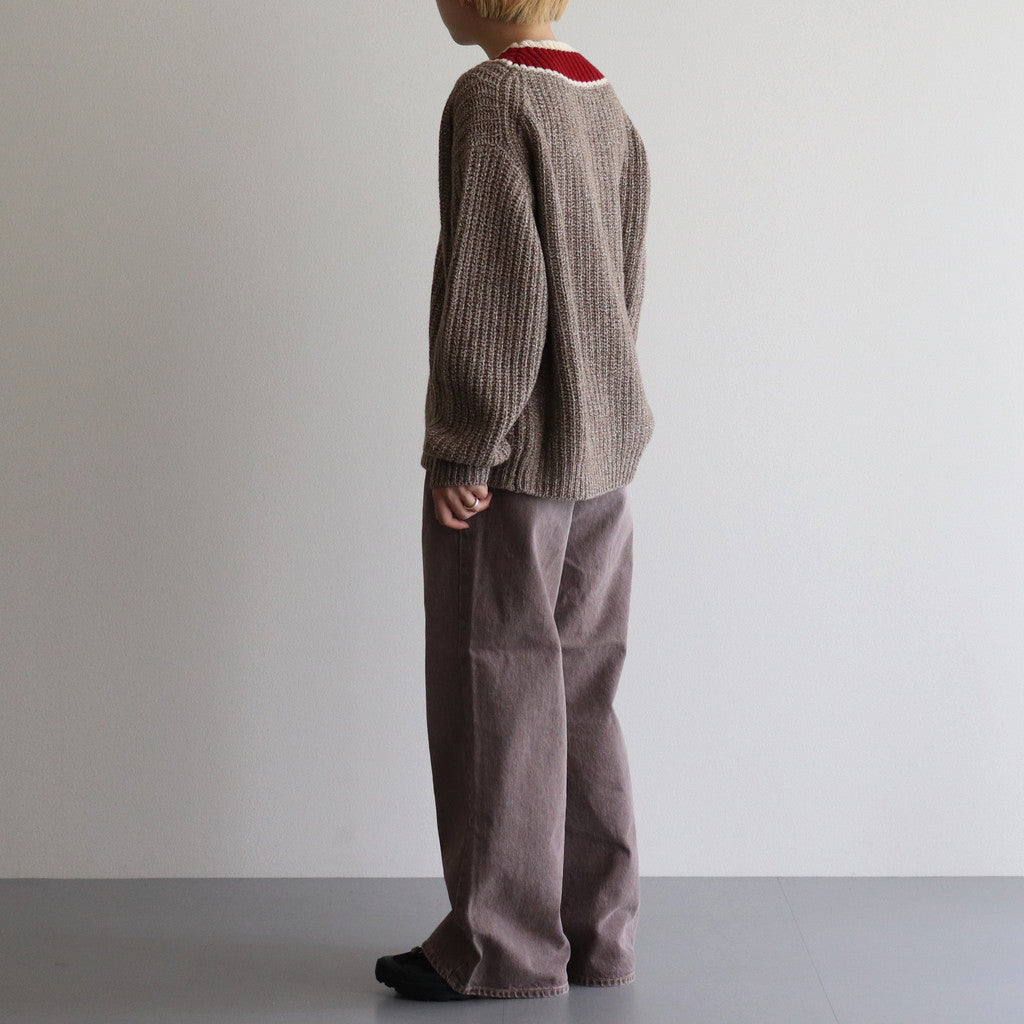 WILD NATURE YARN ‘HOMIE’ SWEATER #TERRACOTTA [NG23W-03SW01C]