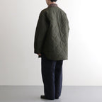 ナイロンタッサーキルトコート #KHAKI [HP-J026-051]