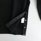 綿裏毛×綿ナイロンウェザー スウェット #BLACK [HO-T004-051]