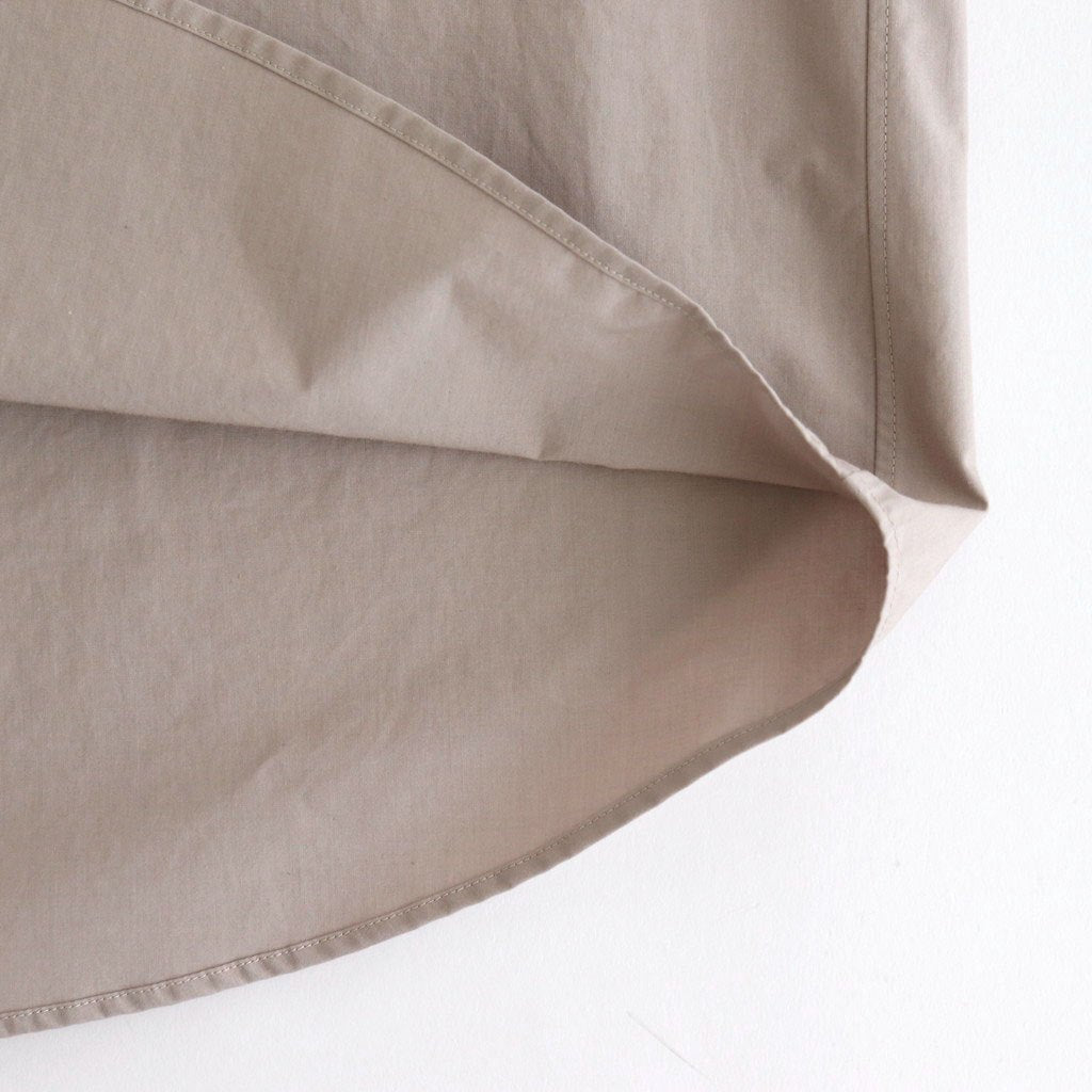 FHFSSH - コットン・ ポリコア タイプライター 半袖シャツ #20 Light Greige [SN_FR0405SH]