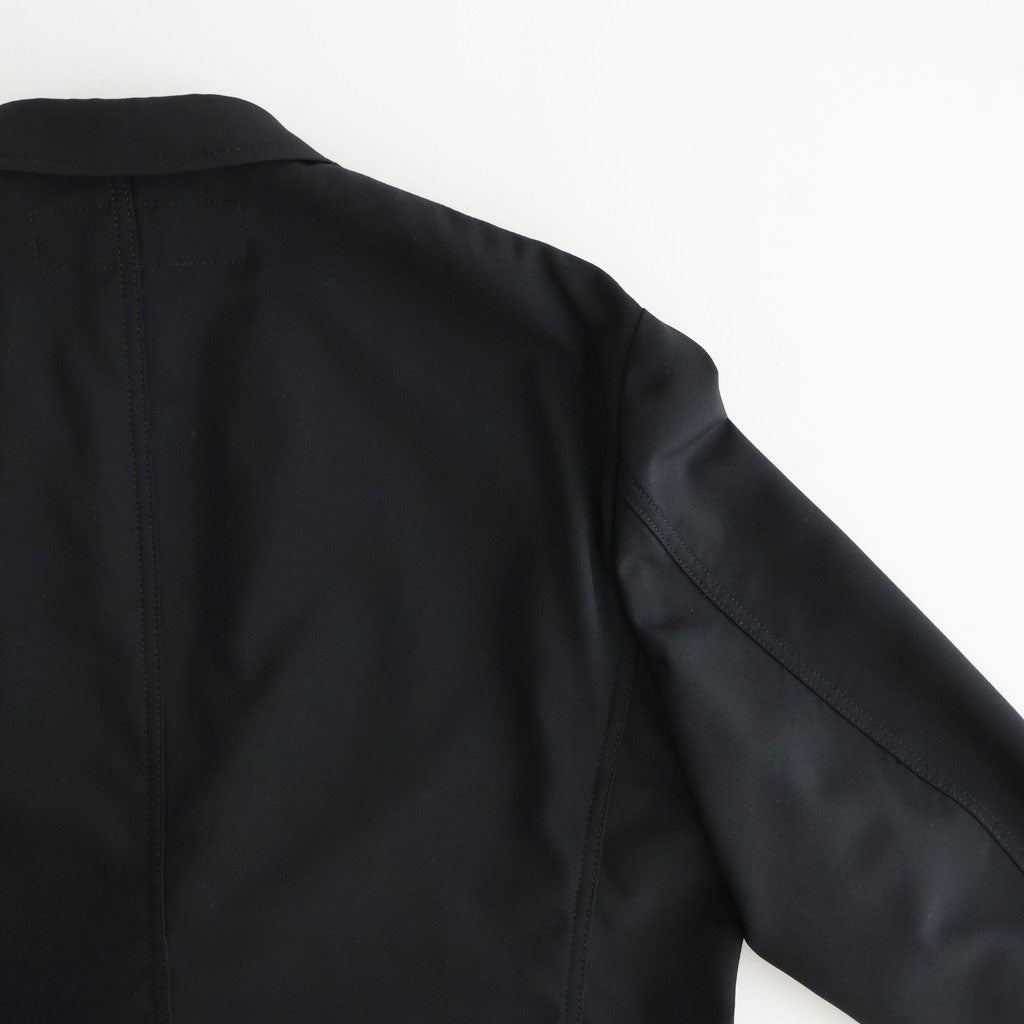 ウールポプリン 2ボタンジャケット #BLACK [HQ-J101-051]