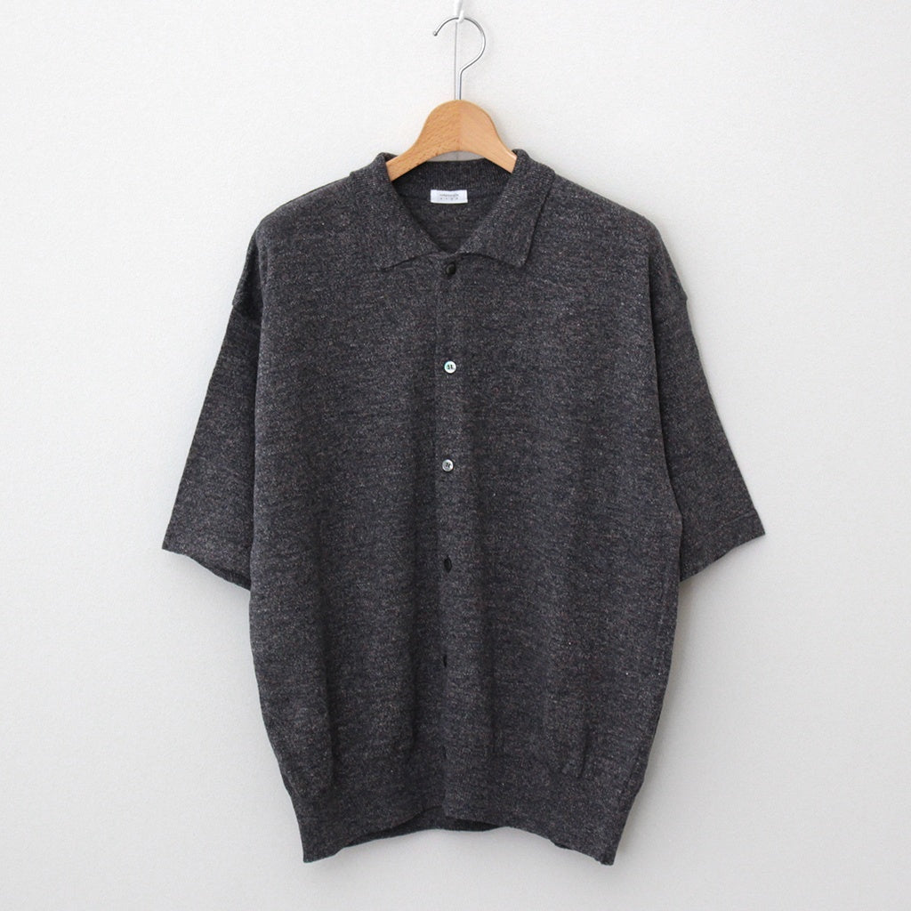 Linen S/S Shirt #Navy [2501-014]