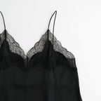 Satin Lace Dress #BLK [12610317]