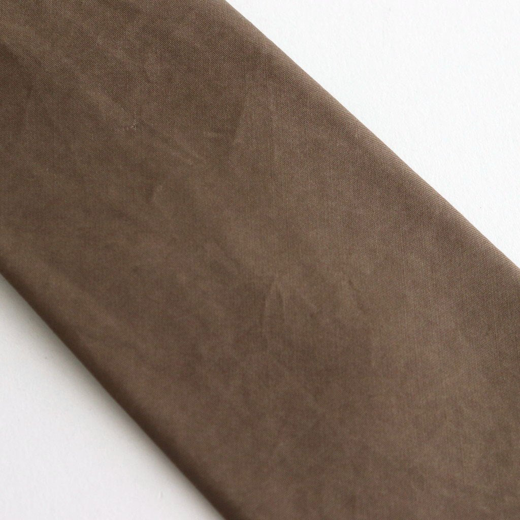 WASHED FINX TWILL TIE #BROWN [A25AT06TN]