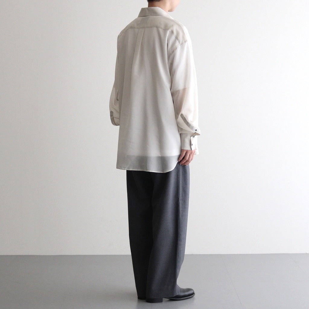 SHEER SKIPPER SHIRT #WHITE STRIPE [2541000508]