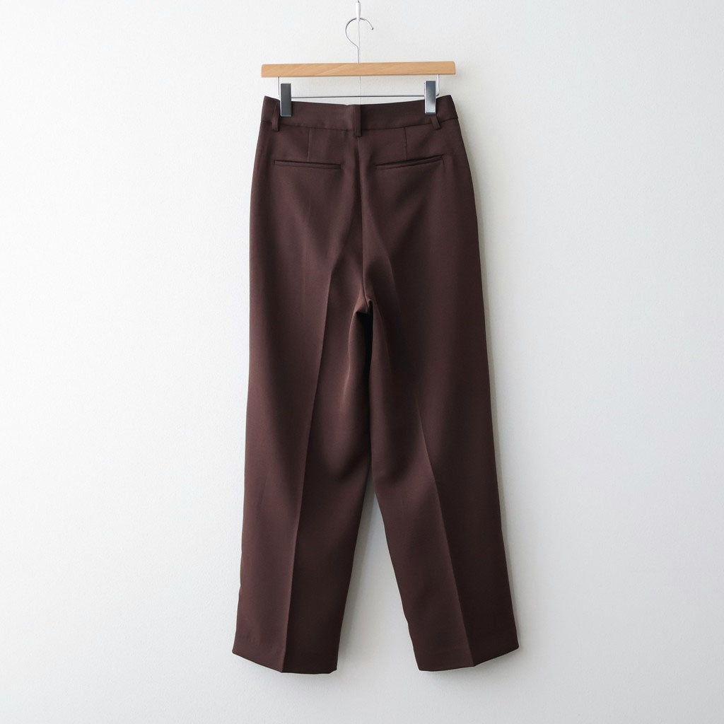 Tuck Wide Trousers #CHO [12610714]