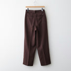 Tuck Wide Trousers #CHO [12610714]