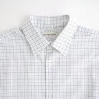 Banshu-ori Classic Shirt - Vintage Fabric #Black Blue Plaid [OFH011SH13]