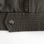 WASHED FINX COTTON GABARDINE FLIGHT BLOUSON #DEEP OLIVE [A25AB01HM]