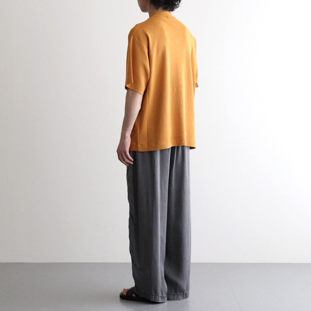 Washi Open Collar S/S Shirt #YELLOW [2601-017]