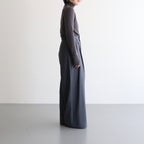 TENCEL SILK CIRCULER RIB TURTLENECK SWEATER #CHARCOAL GRAY(004) [KRAGGW0703]