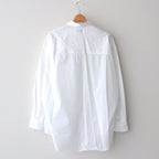 Broad L/S Oversized Regular Collar Shirt #WHITE [GM234-50001B]