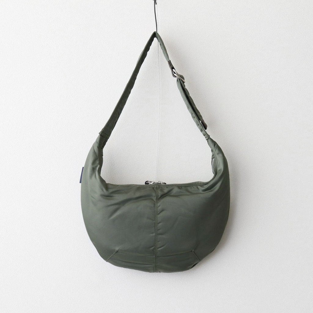 綿ナイロンダブルツイルショルダーバッグ #KHAKI [HP-K204-051]