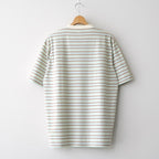 GRADIENT STRIPE JERSEY TEE #FADE MINT STRIPE [A26ST02GJ]