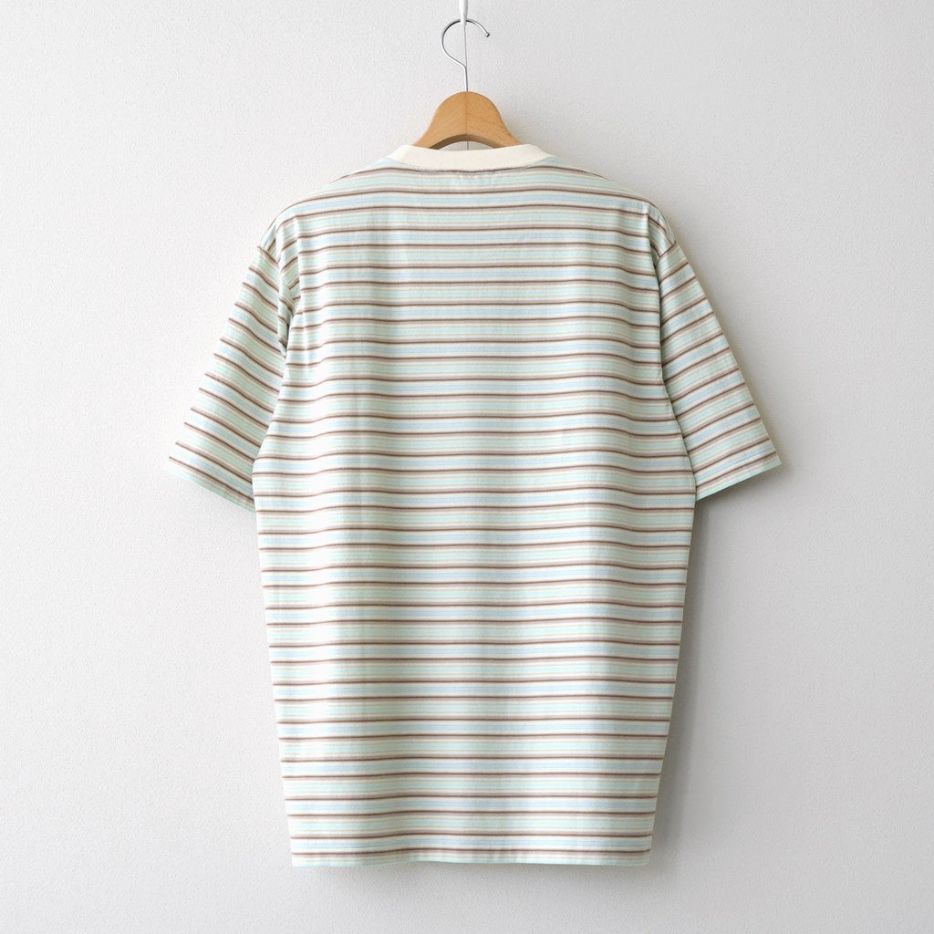 GRADIENT STRIPE JERSEY TEE #FADE MINT STRIPE [A26ST02GJ]