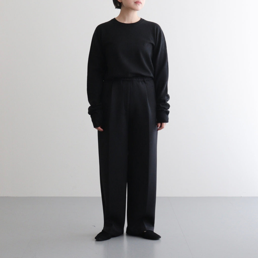 Wool Cashmere Seamless Knit #BLK [12520538]