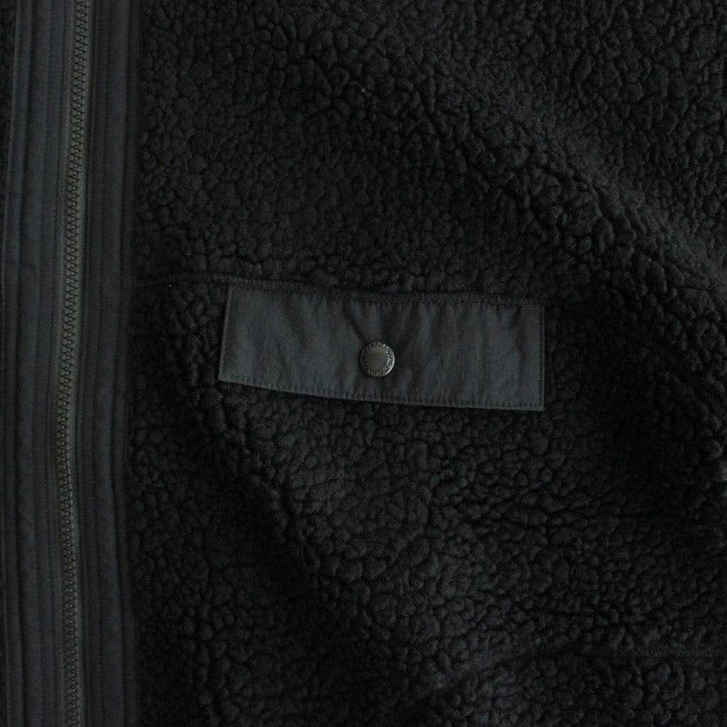 綿ウールボア ブルゾン #BLACK [HN-T018-051]