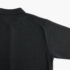 WOOL MINI BOUCLE POLO CARDIGAN #BLACK [KRAGLW0303]