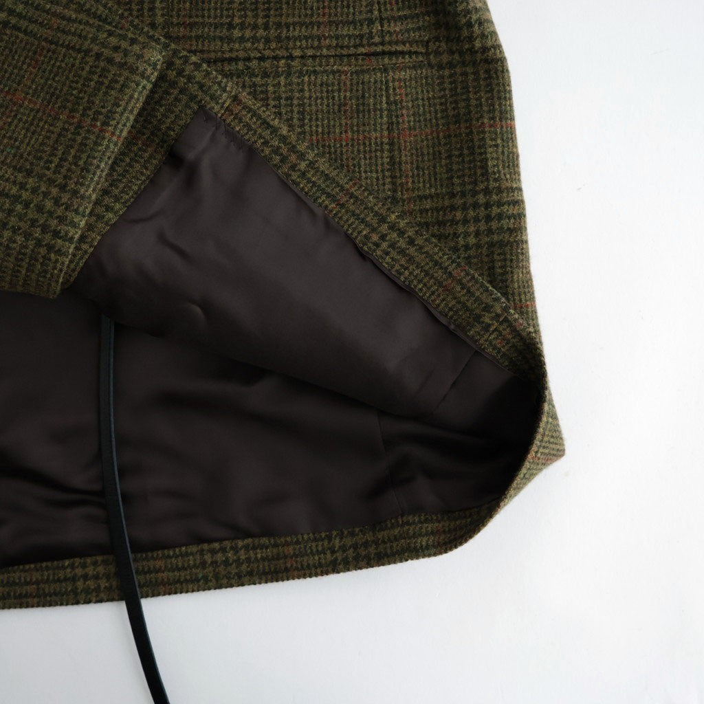 BRITISH TWEED OVERSIZED PEAK LAPEL JACKET #TWEED CHECK [ST.1586]