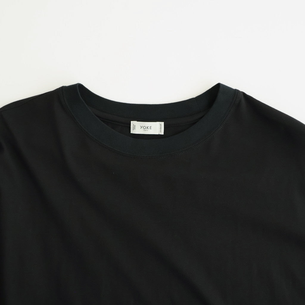 46G Suvin Cotton YOKE T-shirt #BLACK [YK26SS01226CS]