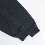 LIGHT CASHMERE KNIT V-NECK P/O #CHARCOAL [A25AV06CJ]