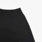 SUPER FINE WOOL KNIT SKIRT #TOP BLACK [A26AS06TJ]