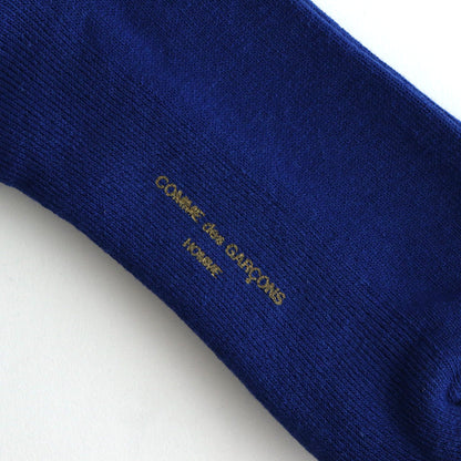 Cotton pile socks with logo #BLUE [HN-K501-051]