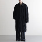 ウールサージ 製品縮絨コート #BLACK [HP-C101-051]