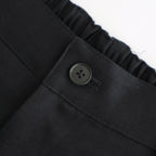 VIS/LI BRIGHT TWILL WIDE EASY TROUSERS #BLACK [ST.1466]