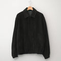 COW SUEDE ZIP SHORT JACKET #BLACK [ST.1217]