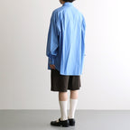 VIS/LI/RA TWILL WIDE EASY SHORT TROUSERS #KHAKI BROWN [ST.1437]