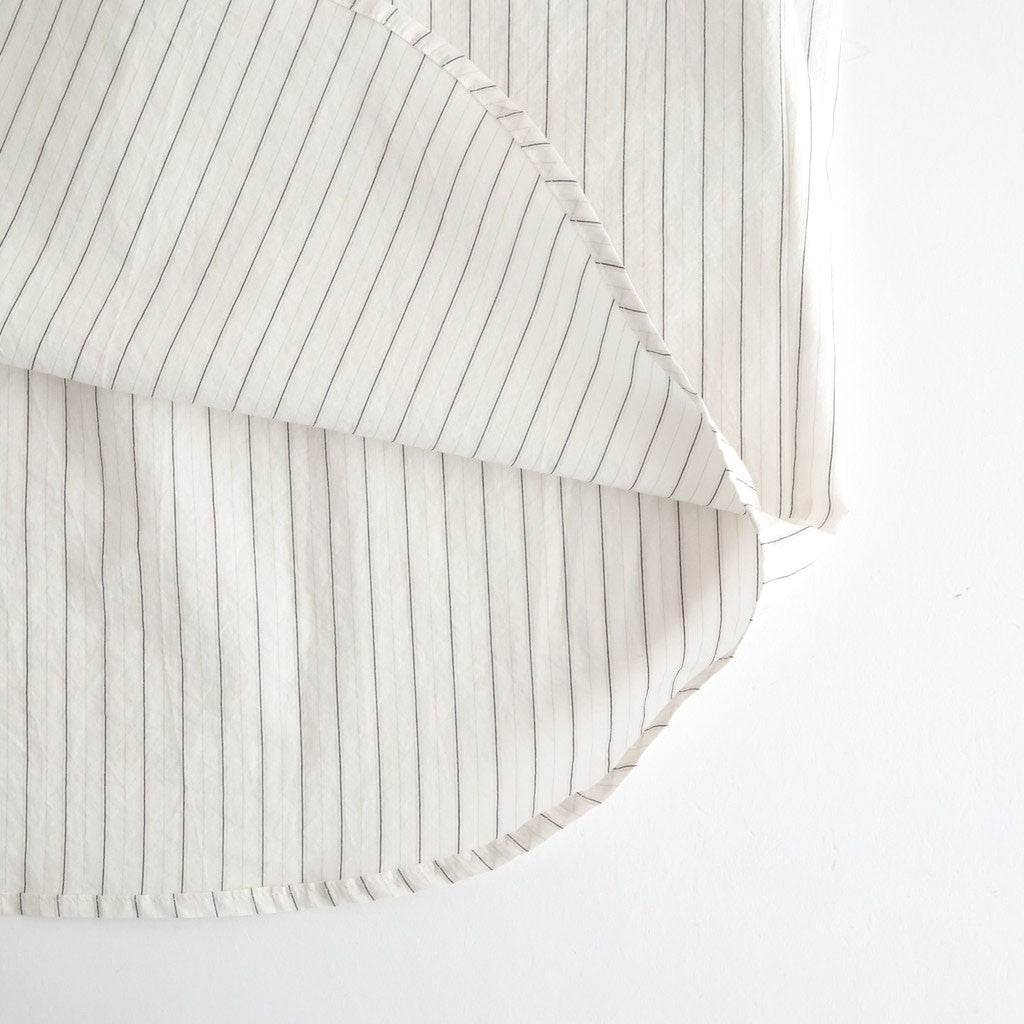ショートスリーブトレンチシャツ #WHITE STRIPE [D126-T624]