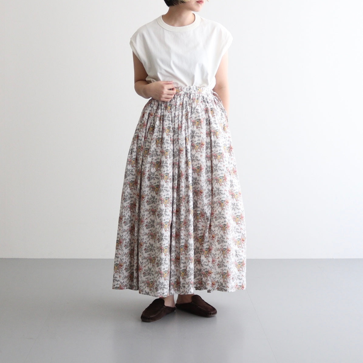 GATHER SKIRT #miniature wonderland [94658]