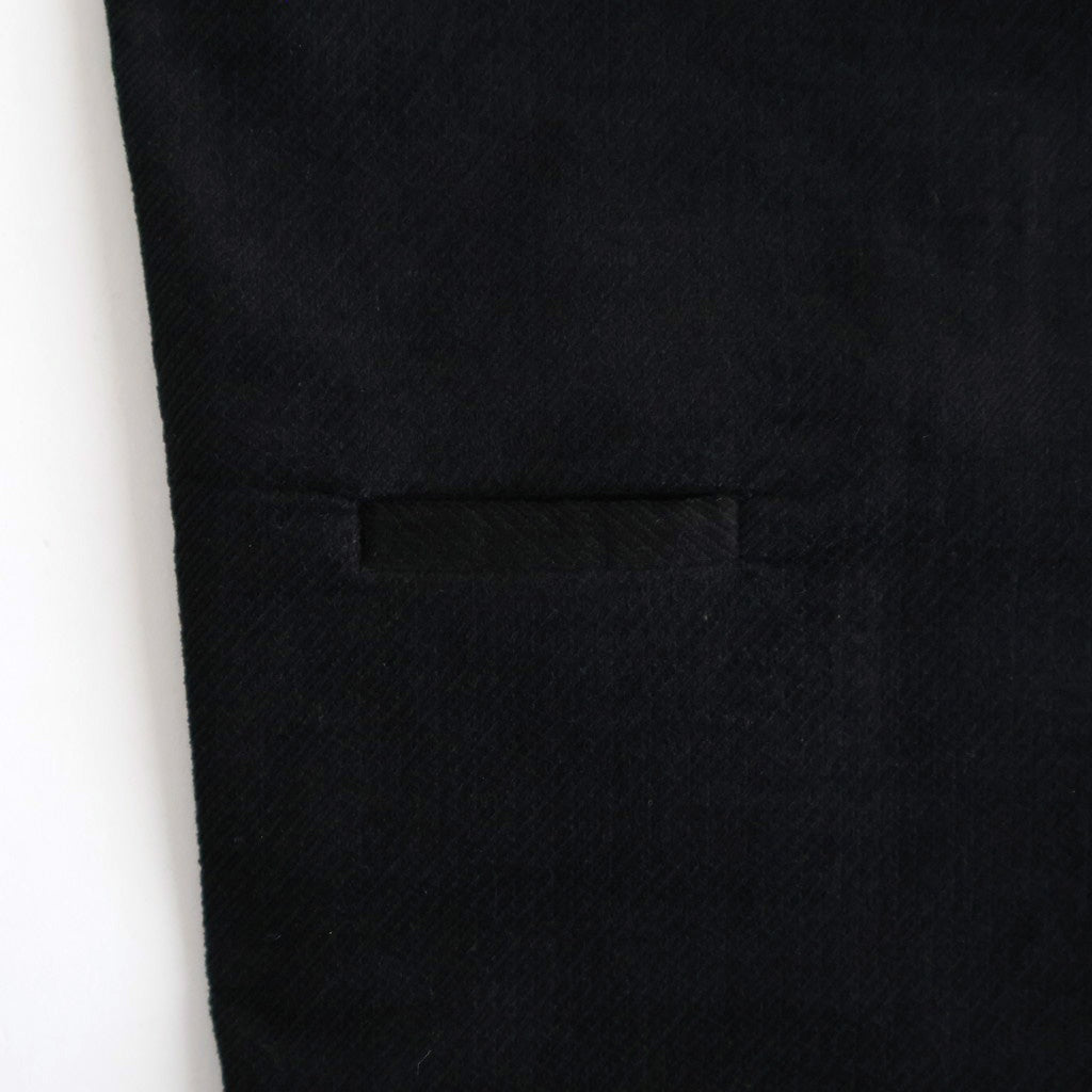 モールスキンシンプル2タックワイドPT #BLACK [D225-P653]