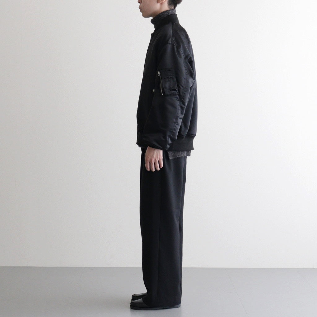 綿ナイロンダブルツイルブルゾン #BLACK [HP-J003-051]
