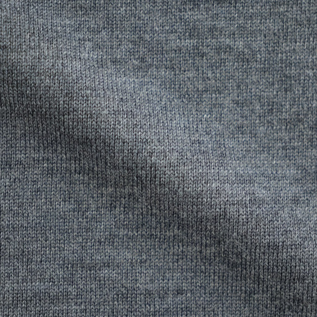 Argyle V-Neck Sweater #GREY×BORDEAUX [I26AW-K5]
