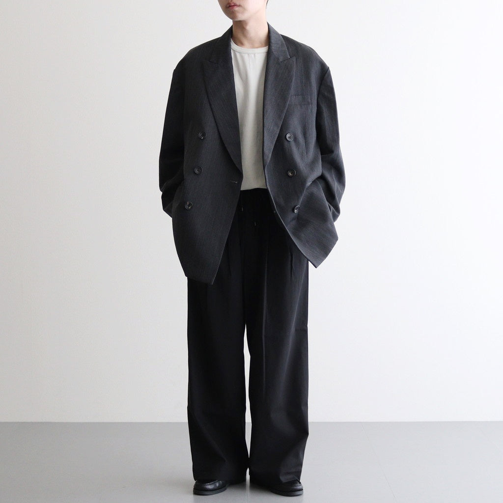 OVERSIZED DOUBLE BREASTED JACKET #CHARCOAL [ST.642]