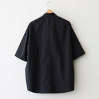 FHFSSH - コットン・ ポリコア タイプライター 半袖シャツ #95 Black [SN_FR0405SH]