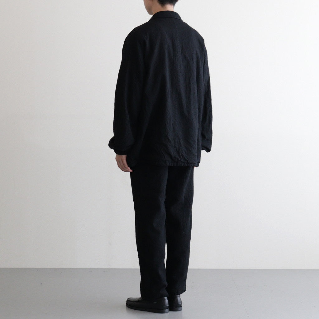 ウールサージ 製品縮絨トラウザー #BLACK [HP-P105-051] – ciacura