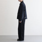 綿オックス 製品加工ブルゾン #BLACK [HP-J016-051]