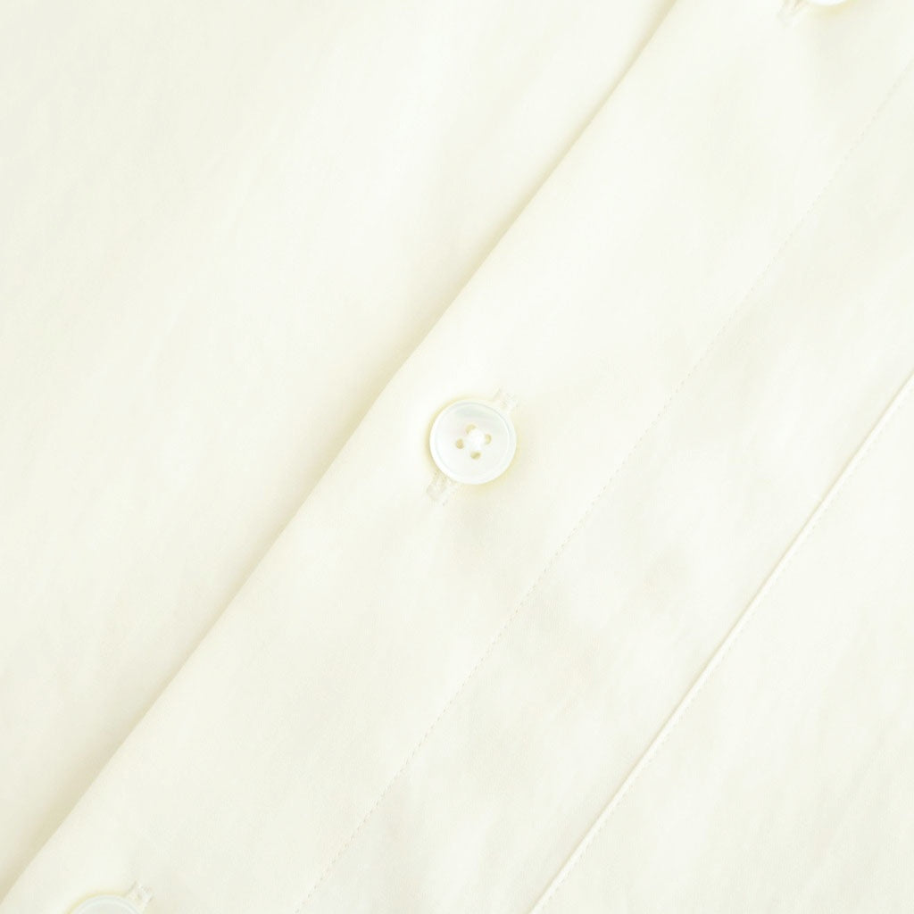 WASHED FINX TWILL BIG HALF SLEEVED SHIRT #VANILLA [A26SS03TN]