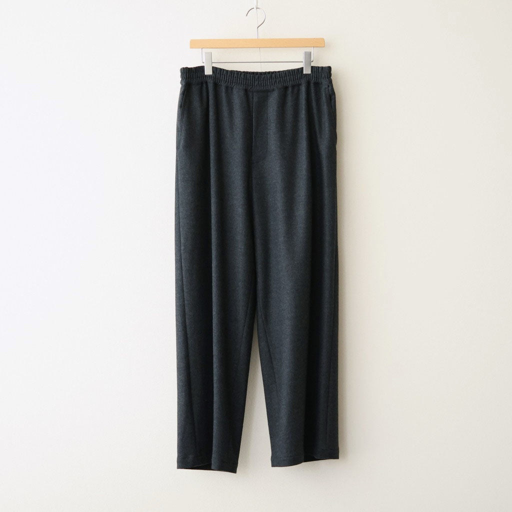 Wool Smooth Flannel Easy Wide Pants #BLACK [GU263-40523B]