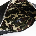 綿ナイロンダブルツイルショルダーバッグ #BLACK [HP-K204-051]