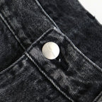 Selvage Denim Two Tuck Pants #BLACK_LIGHT FADE [GU253-40061LB]