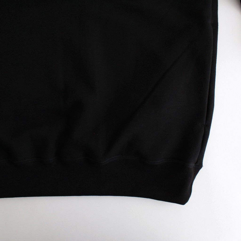 AZUMA Terry Crew Neck Sweat #BLACK [GU251-70195B]