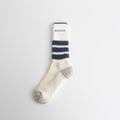 COARSE RIBBED OLDSCHOOL CREW SOCKS #NAVY [R1255-AW25]