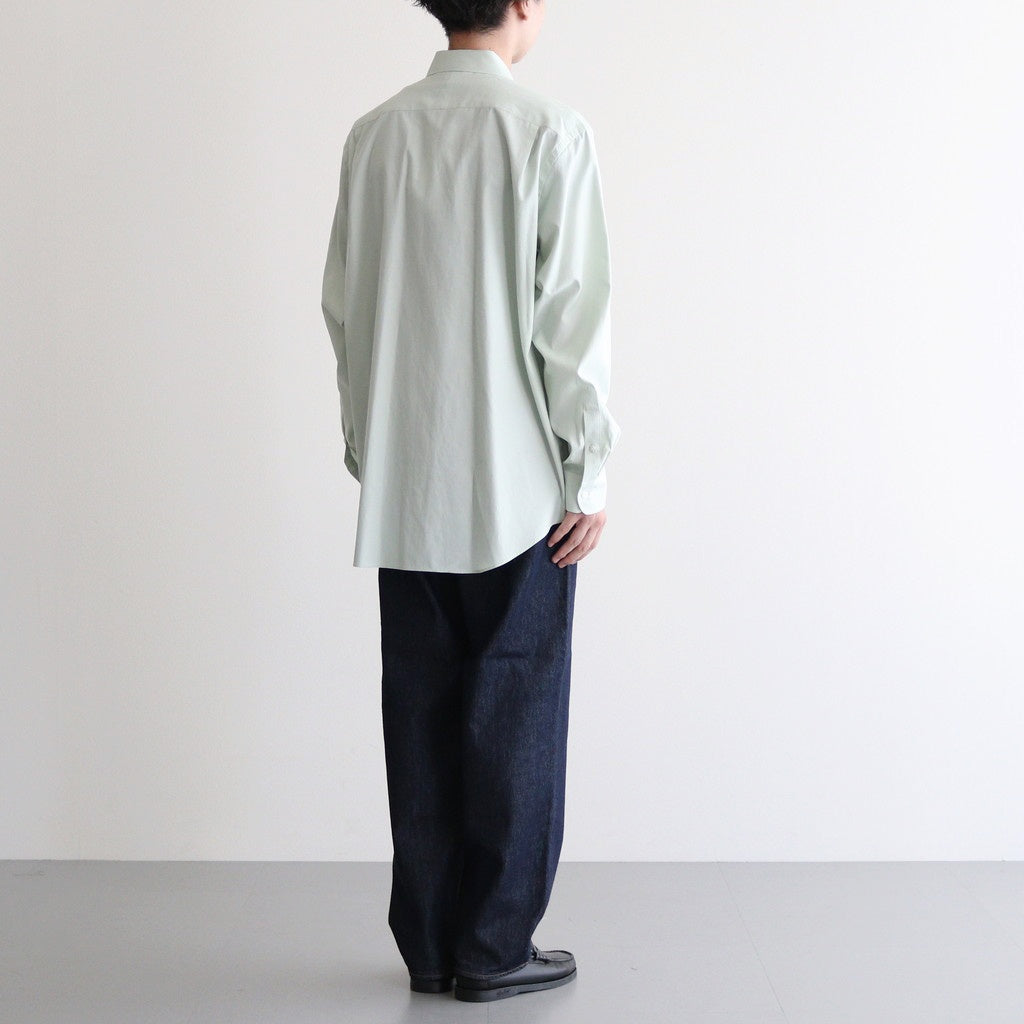 WASHED FINX TWILL SHIRT #LIGHT KHAKI [A25AS01TN]