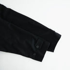 WOOL CASHMERE RAGLAN SLEEVE BALMACAAN COAT #BLACK [ST.1535]
