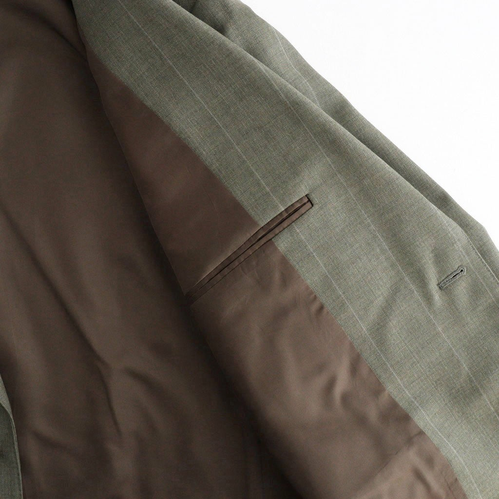 BLUEFACED WOOL JACKET #OLIVE GRAY STRIPE [A26AJ01BS]
