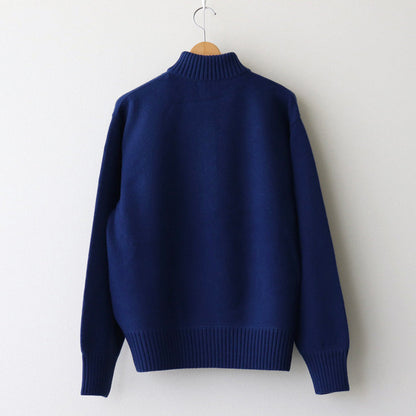 HALF ZIP PULLOVER SWEATER #ROYAL BLUE [YK24FW0833S]